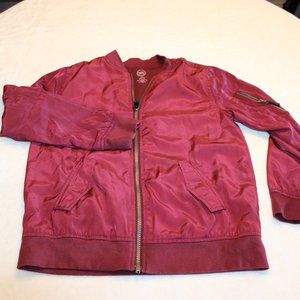 Wonder Nation Youth Zippered Jacket Size Large 10-12, Burgundy jacket